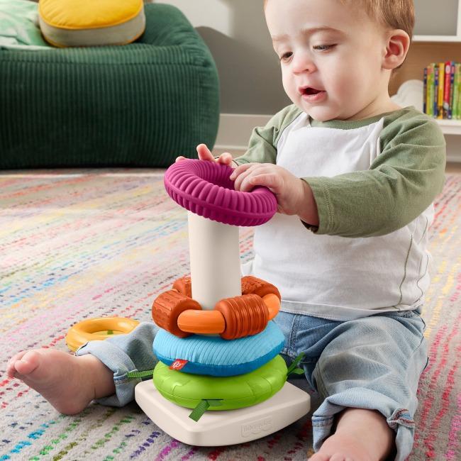 Пірамідка Розвиток сенсорики Fisher-Price HхK47 - фото 3 Пірамідка Розвиток сенсорики Fisher-Price HхK47 - фото 3