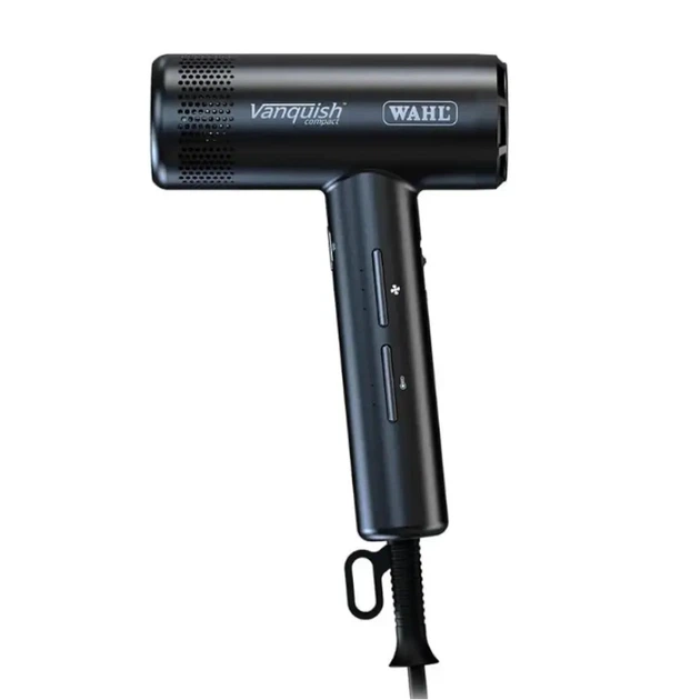 Фен WAHL T-Dryer Vanquish Compact 1600 Вт с ионизацией и магнитными насадками Черный (РН00197) Фен WAHL T-Dryer Vanquish Compact 1600 Вт с ионизацией и магнитными насадками Черный (РН00197)