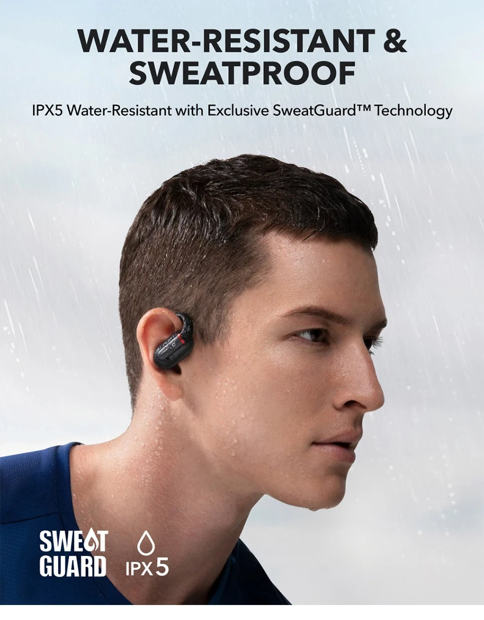 Навушники Anker SoundCore Sport X20 Black - фото 8