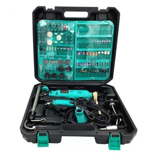 Гравер аккумуляторный Domotec Mini 12 V с 236 насадками и кейсом (10360)
