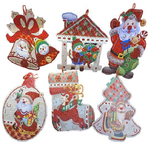 Новорічний декор Stenson New Year R90819 30x25 см - фото 6 Новорічний декор Stenson New Year R90819 30x25 см - фото 6