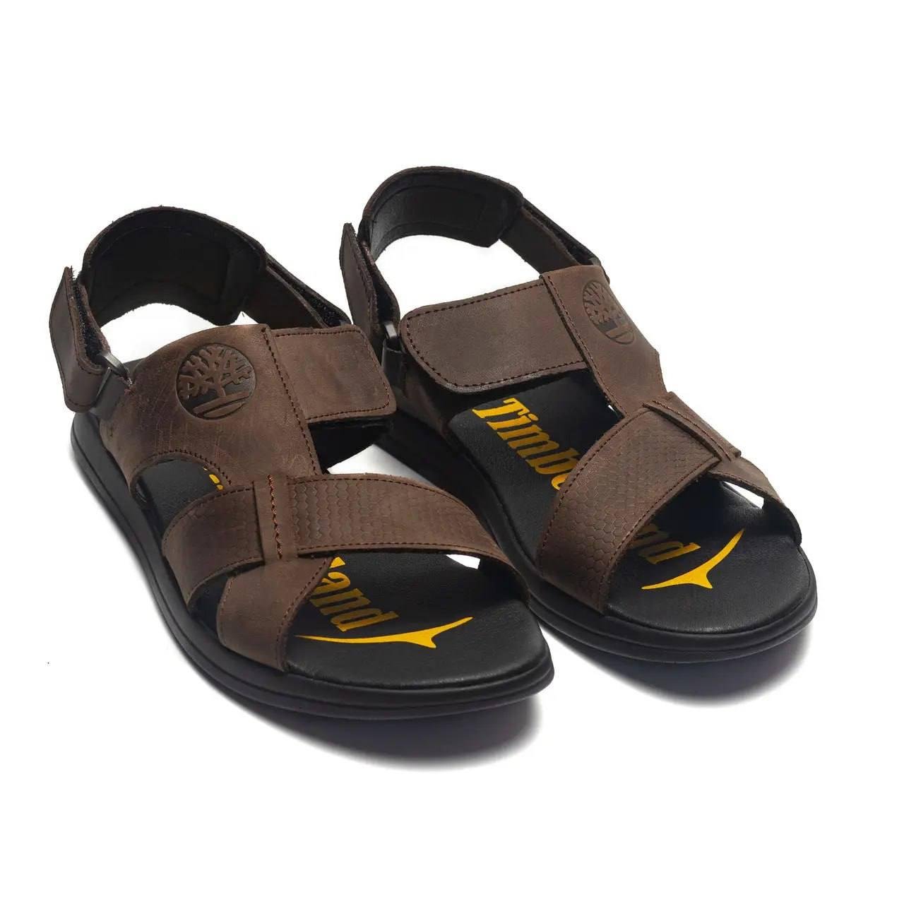Сандалии мужские кожаные Timberland р. 41 Коричневый (26063366) - фото 2 Сандалии мужские кожаные Timberland р. 41 Коричневый (26063366) - фото 2