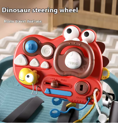 Бізіборд TK Group YD 750-30 Розумний Динозаврик на коляску/кроватку/автокрісло Червоний (2711437744) - фото 4 Бізіборд TK Group YD 750-30 Розумний Динозаврик на коляску/кроватку/автокрісло Червоний (2711437744) - фото 4