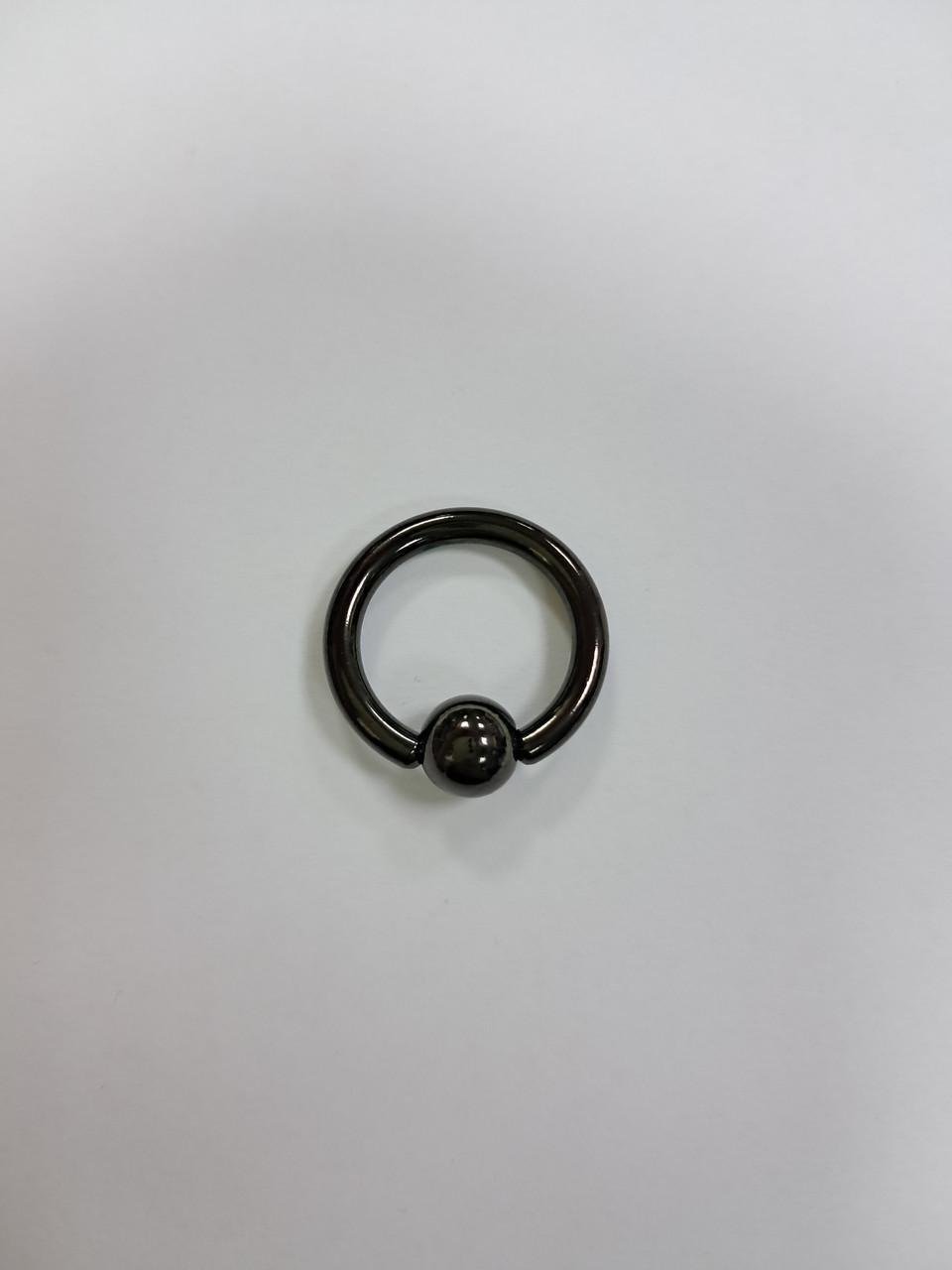 Кольцо Хард с шариком BCRPB 3х16х8 мм Черный (5440ВК)