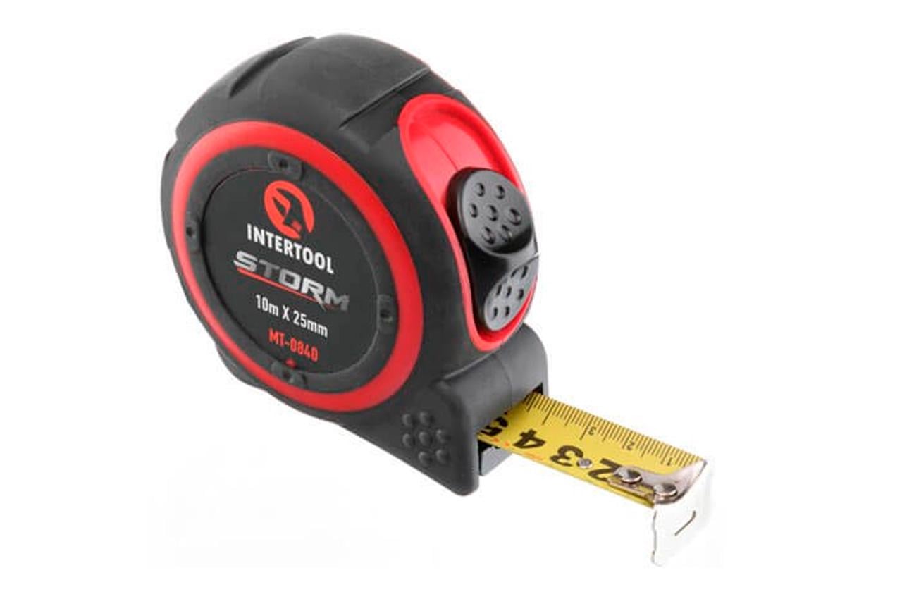 Рулетка Intertool 10 мx25 мм Storm (MT-0840)