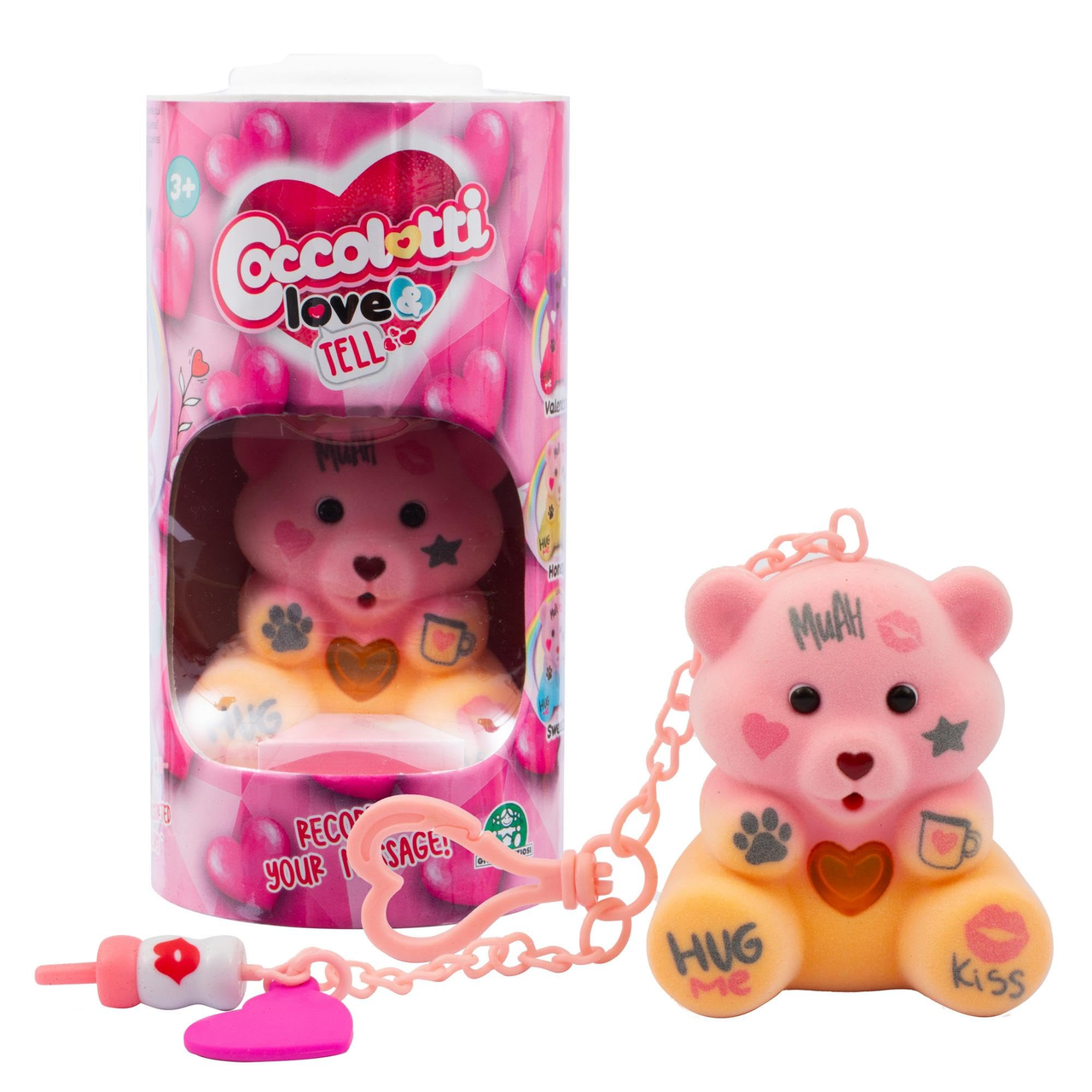 Игрушка Coccolotti Love&Tell Мишка разговаривающий повторюшка с музыкой и диктофоном Розово-белый (2541756428) - фото 3 Игрушка Coccolotti Love&Tell Мишка разговаривающий повторюшка с музыкой и диктофоном Розово-белый (2541756428) - фото 3