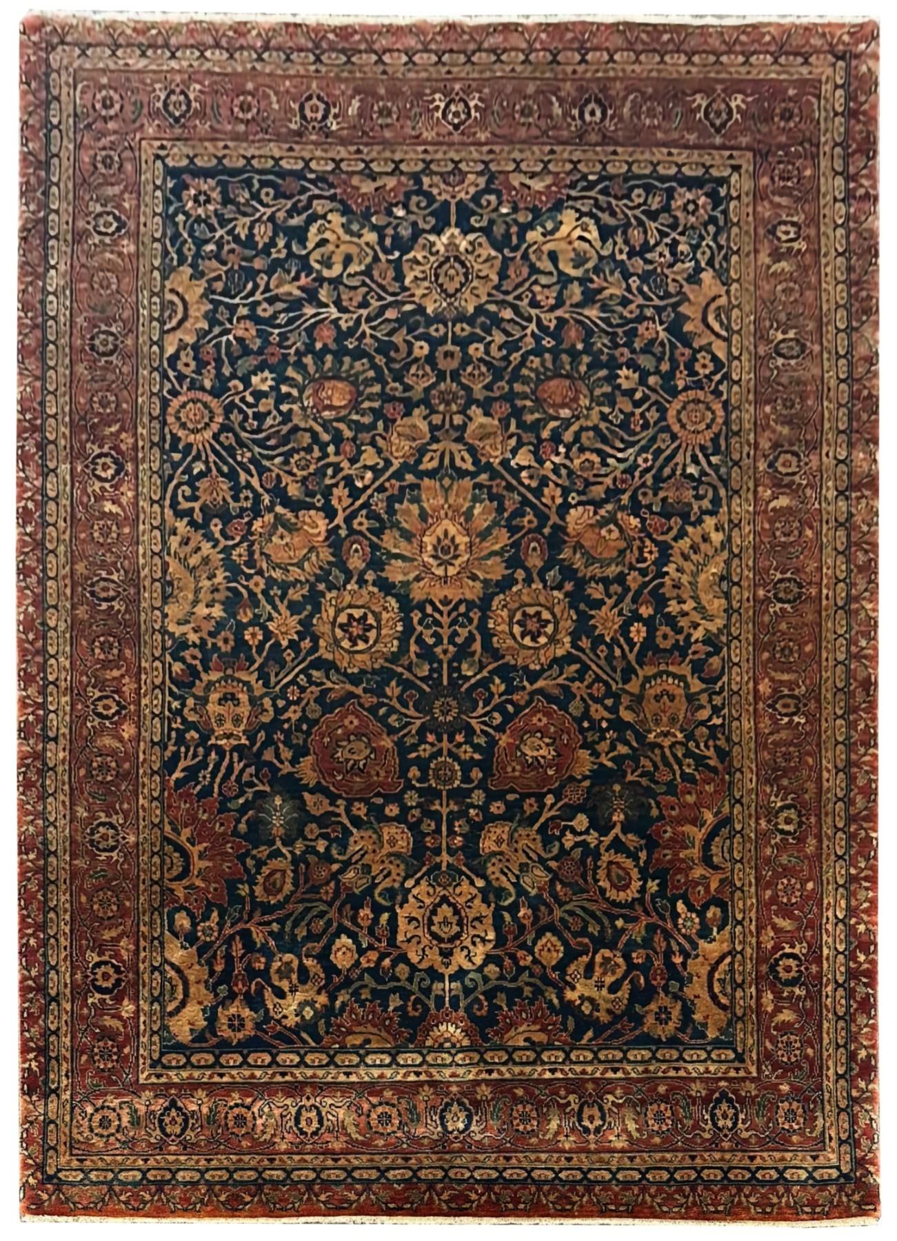 Ковер ручной работы Samarkand 172x241 см Navy-rust (103541724)