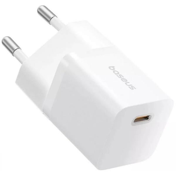 Зарядний пристрій мережевий Baseus GaN5 Fast Charger mini 1C 25 W EU Moon White (KST-P10110909213-00)