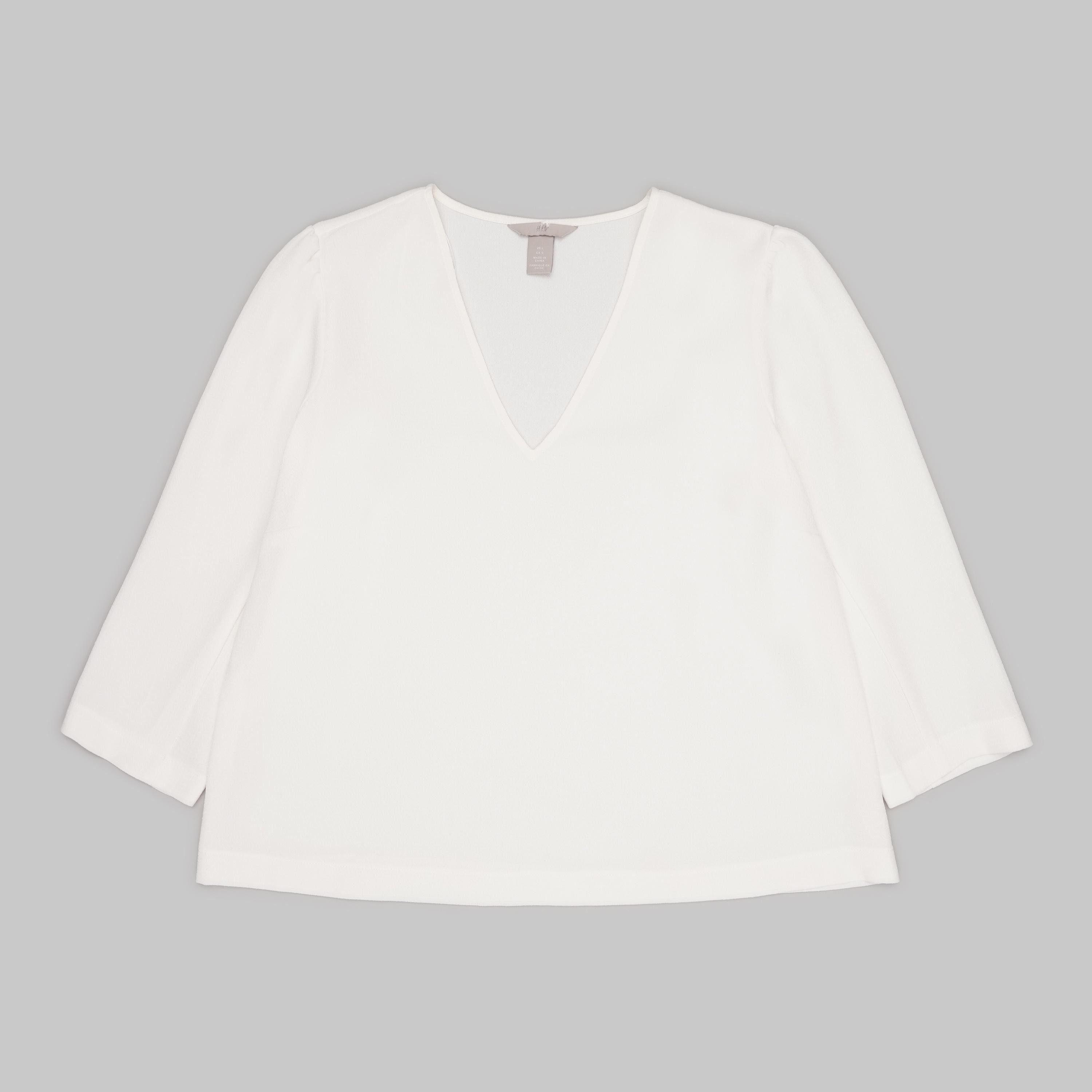 Блуза H&M L Молочний (X2608950233)