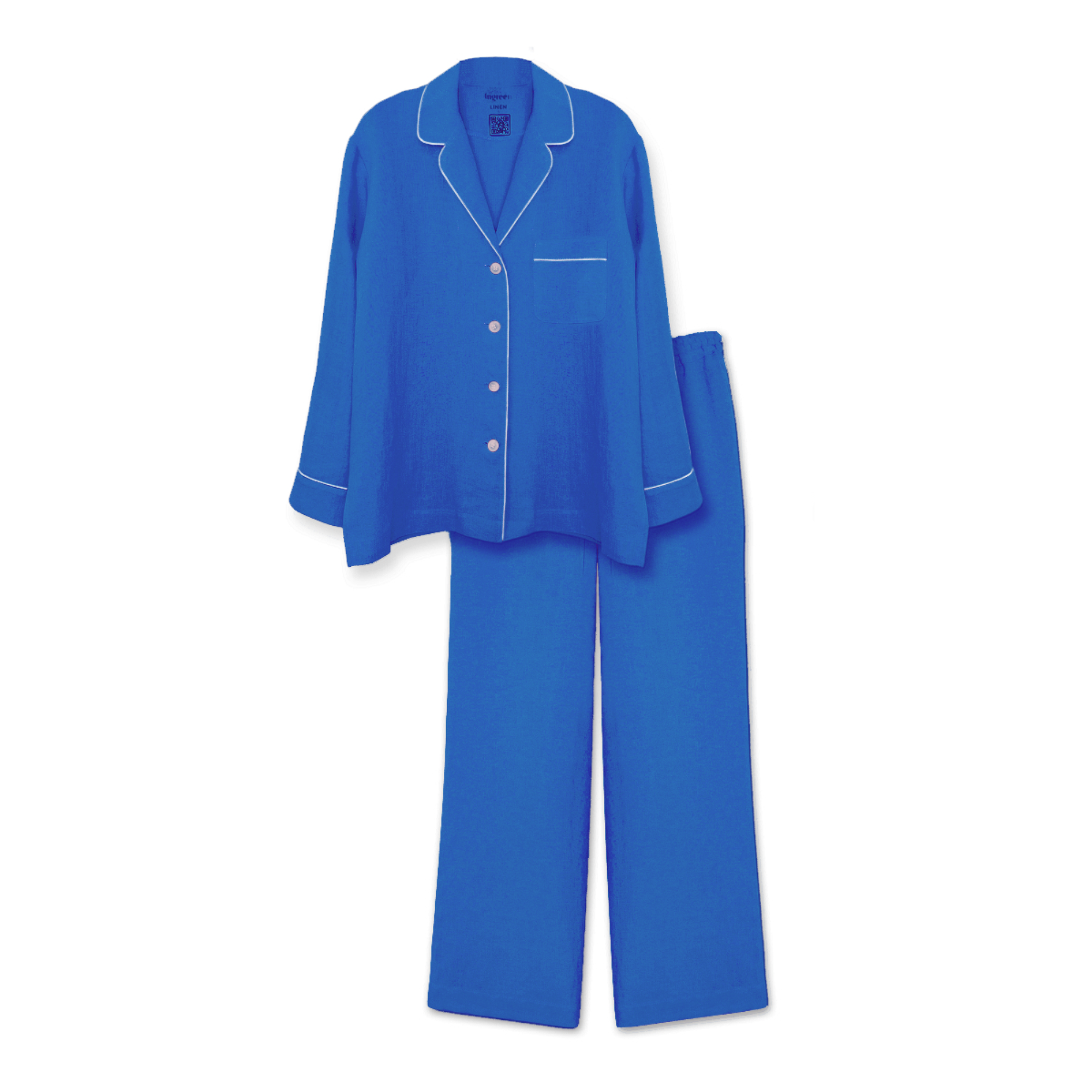 Піжама дитяча Ingreen лляна гіпоаллергенна з індивідуальною вишивкою імені 152 см Електрик (4694/4_152в) Піжама дитяча Ingreen лляна гіпоаллергенна з індивідуальною вишивкою імені 152 см Електрик (4694/4_152в)