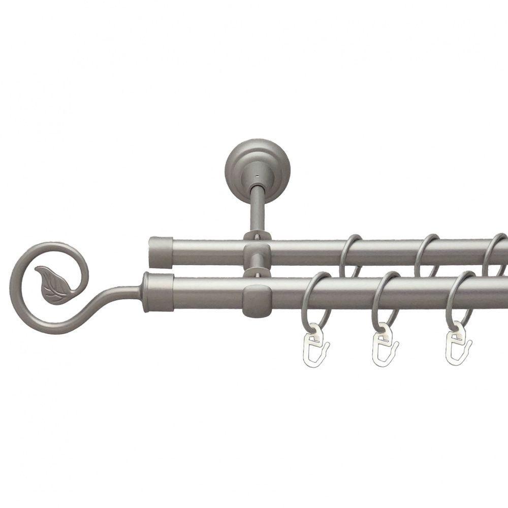 Карниз Orvit Цибуля дворядний гладкий 19/16 мм 240 см Сатин (00-00013730)