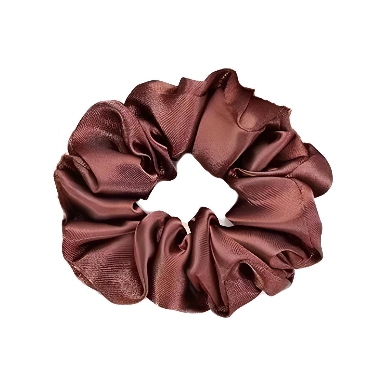 Резинка для волос шелковая M Коричневый (2476285976)