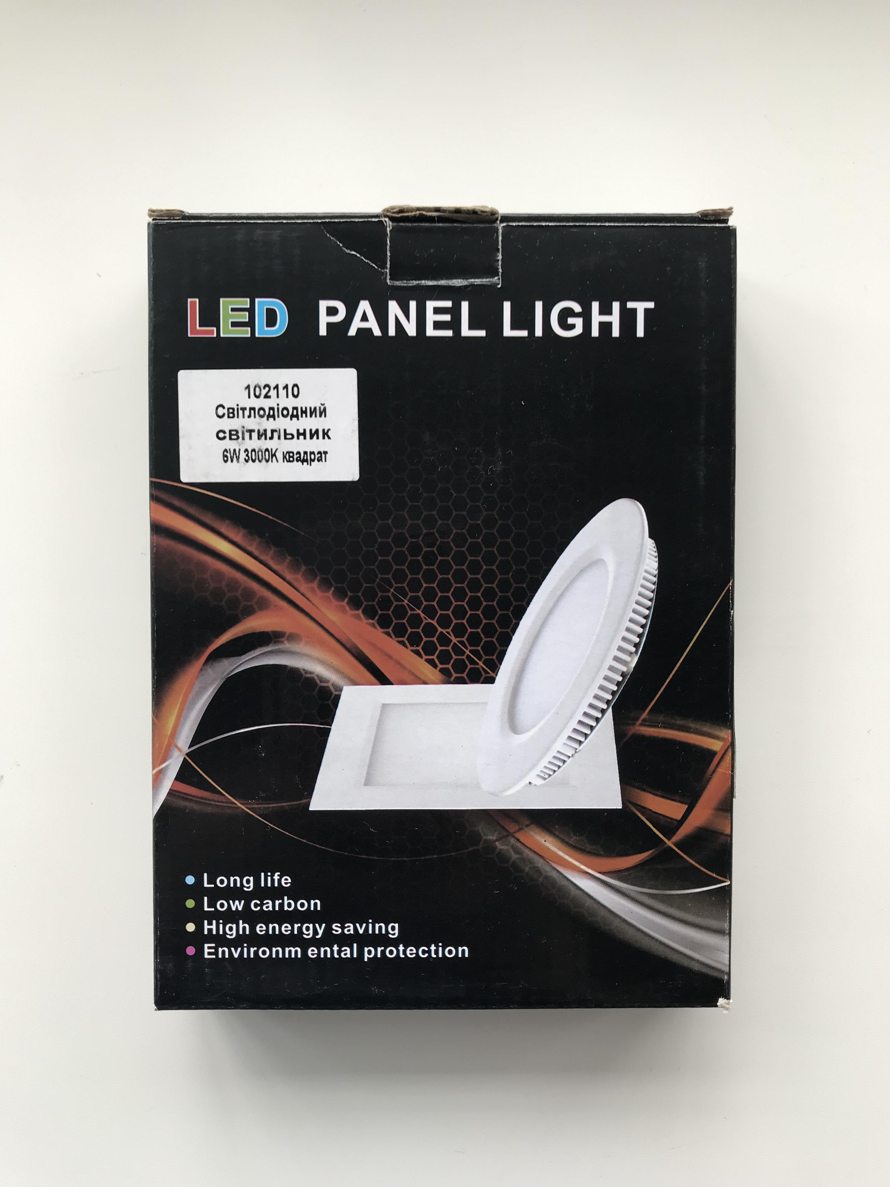 Світильник світлодіодний врізний квадрат Ledex 6 Вт 3000K Тепле жовте світло (102110) - фото 8