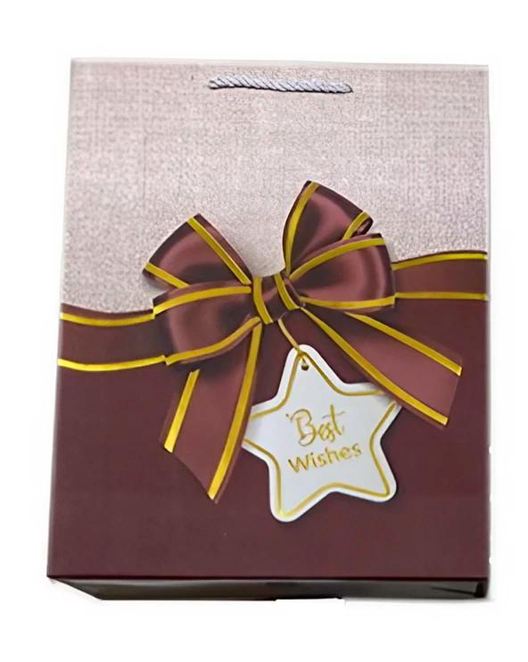 Подарочный пакет Stenson Best wishes R90921-M 25x32x10 см (13379568)