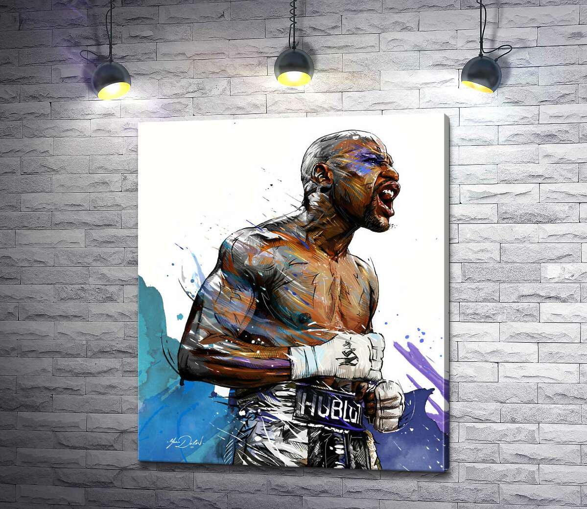 Картина ArtPoster Сильный дух победителя в боксере Флойде Мейвезере (Floyd Mayweather) 84x100 см Модуль №1 (000146)