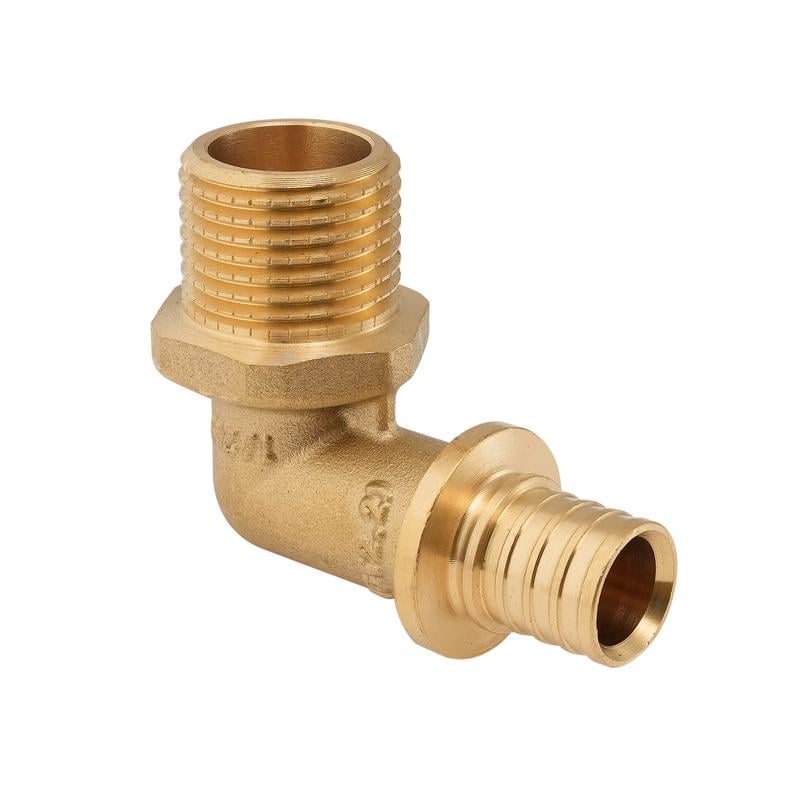 Уголок переходный с наружной резьбой Koer KA.L06M-16 16 мм x 1/2"M 2,2 мм латунный (OL-KR4874)