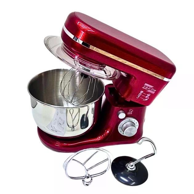 Тестомес ZepLine ZP-9832 с насадками 3500 Вт 5 л Красный - фото 7 Тестомес ZepLine ZP-9832 с насадками 3500 Вт 5 л Красный - фото 7