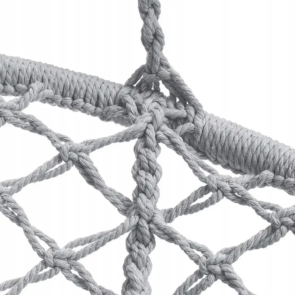 Садовое подвесное кресло-качеля Бохо GardenLine Grey до 150 кг Серый - фото 7 Садовое подвесное кресло-качеля Бохо GardenLine Grey до 150 кг Серый - фото 7