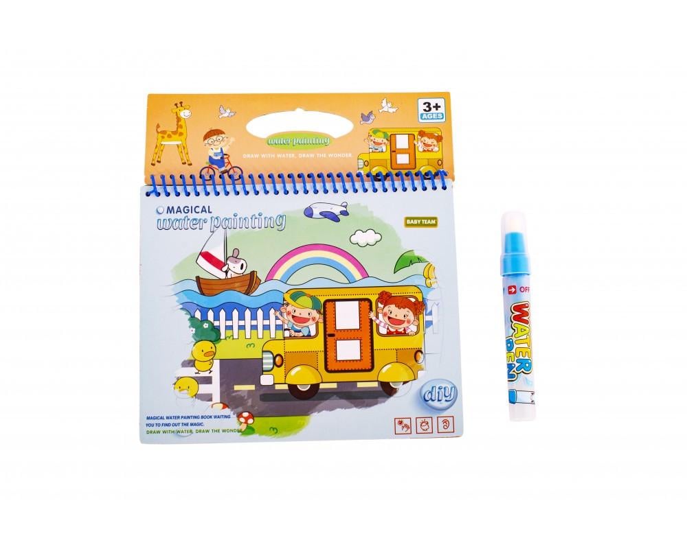 Книжечка-раскраска Baby team водная от 36 месяцев