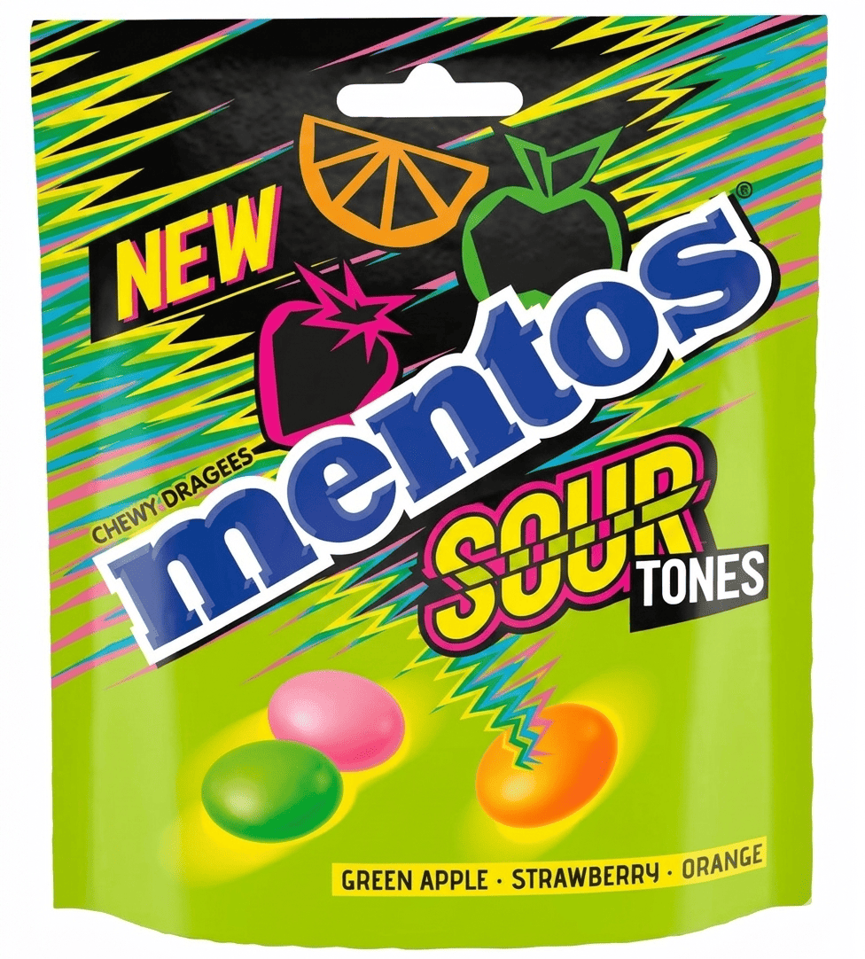 Драже Mentos Sour Tones 140 г (3025325451) Драже Mentos Sour Tones 140 г (3025325451)