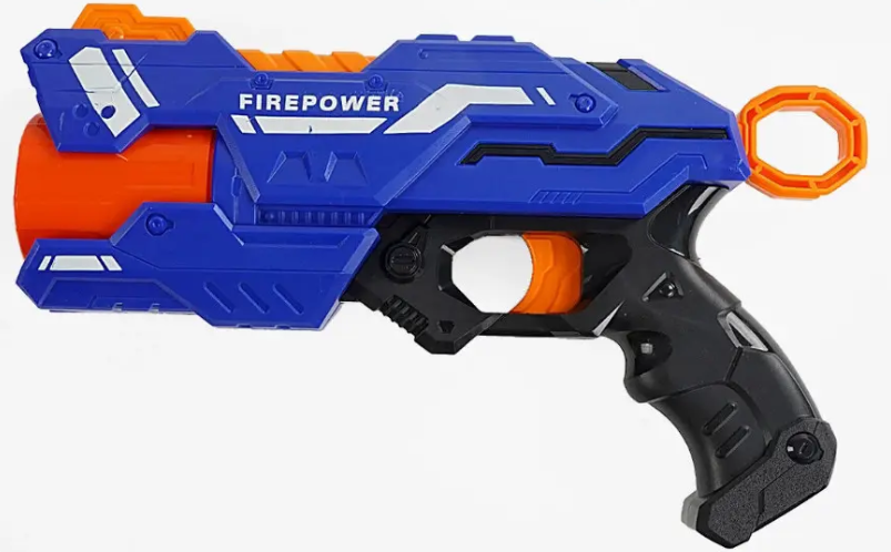 Пістолет 6336 B стріляє м'якими патронами механічний принцип роботи 10 патронів