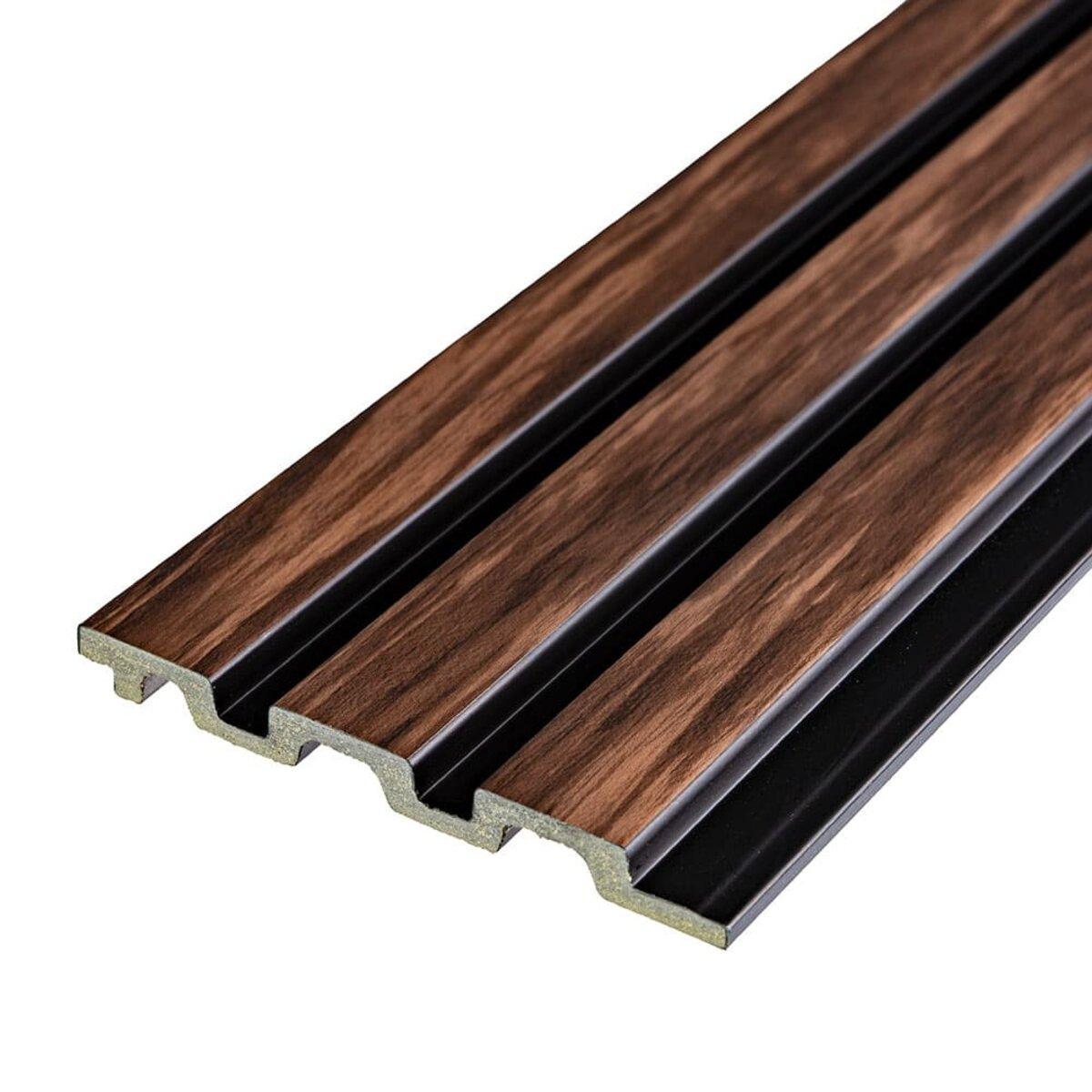 Рельс декоративный PS 2900х120х12 мм Темный орех (SW-00001745)