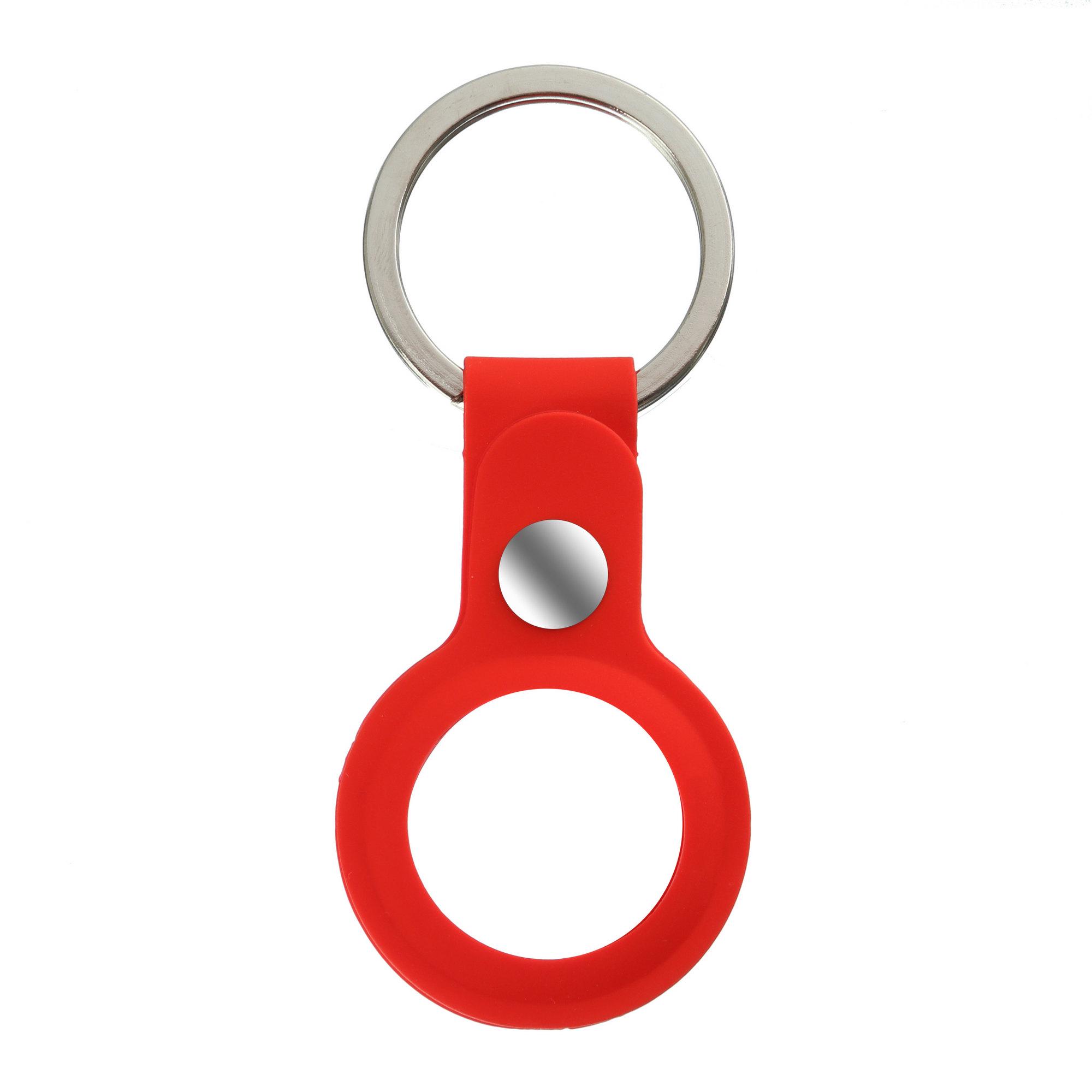 Чехол-брелок ArmorStandart для AirTag Silicone Ring with Button Red (ARM59149)