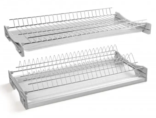 Сушка GTV BASIC 3 двухуровневая до шкафчика 600 мм плита 16-18 мм 2х поддон Хромовый (OC-B3600-01)