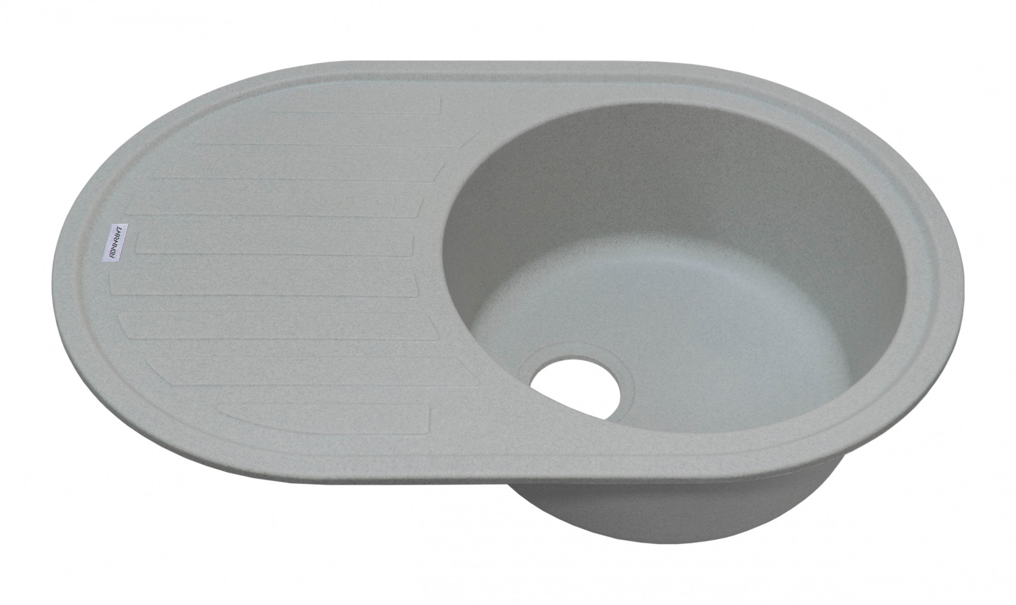 Мойка для кухни Adamant Ellipsis (light grey-09) 77х50х20 см - фото 4