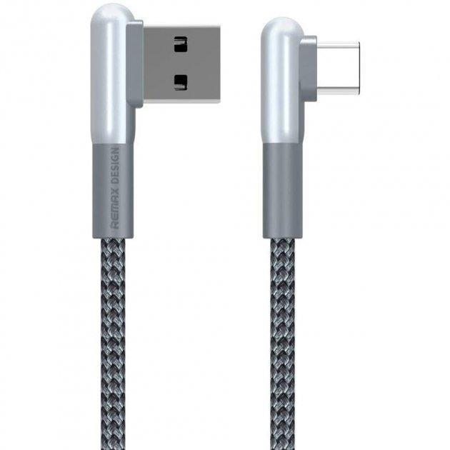 Кабель угловой Remax RC-155a USB-Type-C 1 м Grey (1808412739)