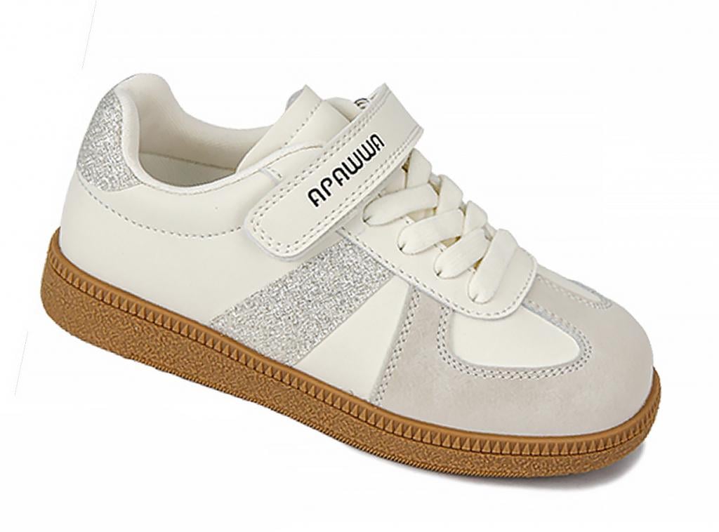 Кроссовки 423 эко кожа р. 34 Бежевый