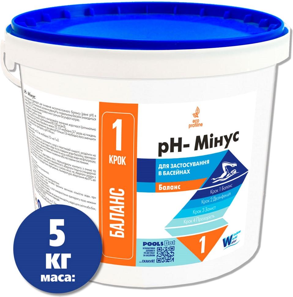 Средство для коррекции уровня pH в гранулах Water World Window рН-минус 5 кг (4820062880039)