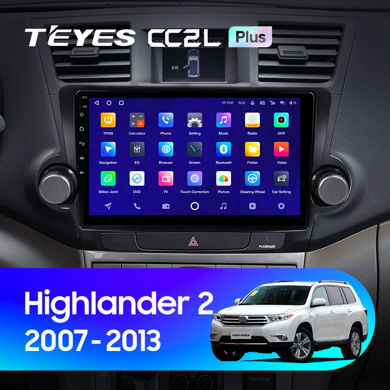 Автомагнітола штатна Teyes CC2L Plus 2/32 для Toyota Highlander 2 XU40 2007-2013 варіант F2 10" Android (1799462938) - фото 3