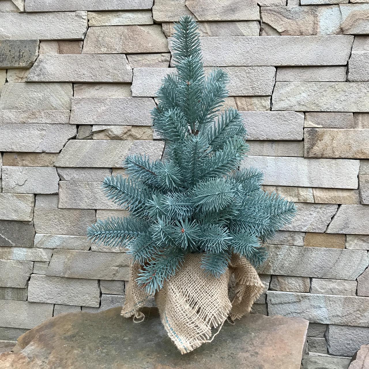 Ялинка лита SGH Premium в мішковині 50 см Блакитний - фото 2