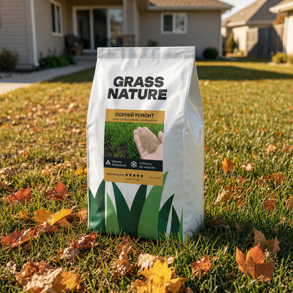 Газонная трава GrassNature Осенняя ремонтная подсев и восстановление 5 кг (3222111504)