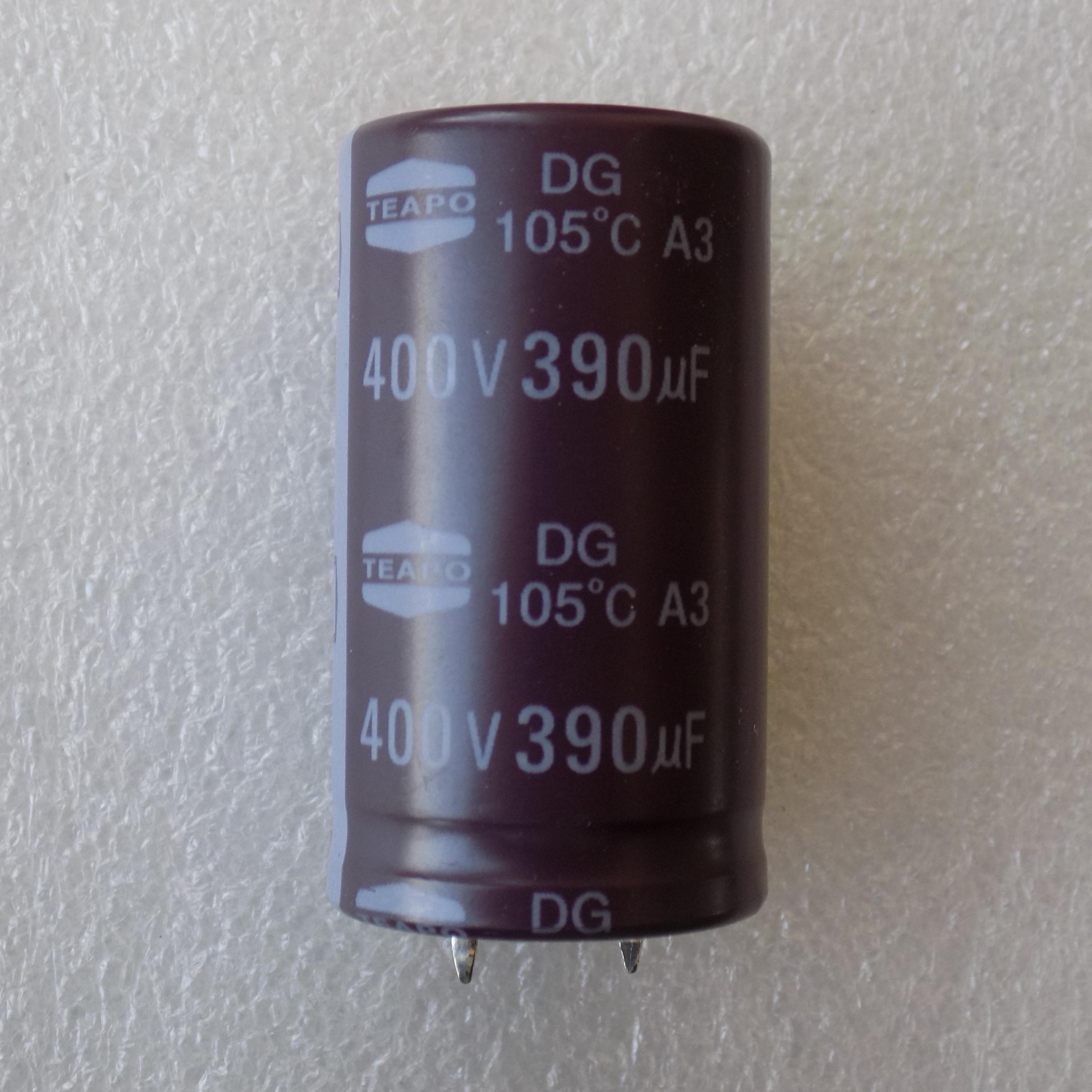 Конденсатор электролитический 390uF 400V 105C 390 мкФ 400В 105 град/390x400x105 град жесткие выводы 25x45 мм (17692) Конденсатор электролитический 390uF 400V 105C 390 мкФ 400В 105 град/390x400x105 град жесткие выводы 25x45 мм (17692)