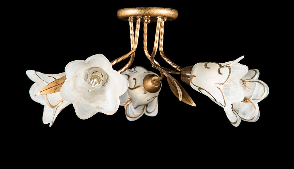 Люстра с плафонами Ray L20104/5 GB (IR005837) Люстра с плафонами Ray L20104/5 GB (IR005837)