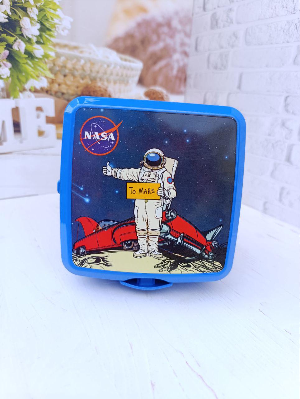 Ланч-бокс Irak Plastik пластиковий 15х15х9 см Синій (20026-2)