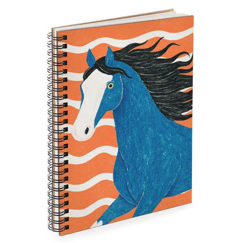 Скетчбук для эскизов и зарисовок Синяя лошадь 14,7х21 см 45 листов (BDP_26NY005)