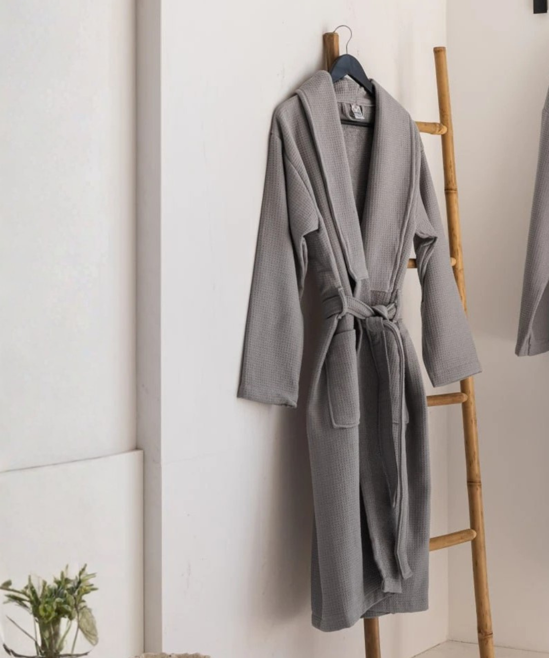 Халат вафельный HYGG Honeycomb S-M Графитовый (341352)