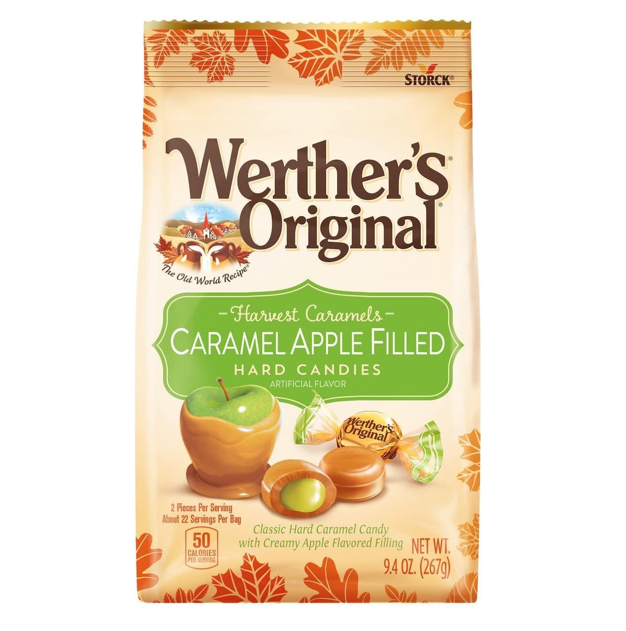 Конфеты карамельные Werther's Original Hard Caramel Apple Filled Candy 267 г (2386486842)
