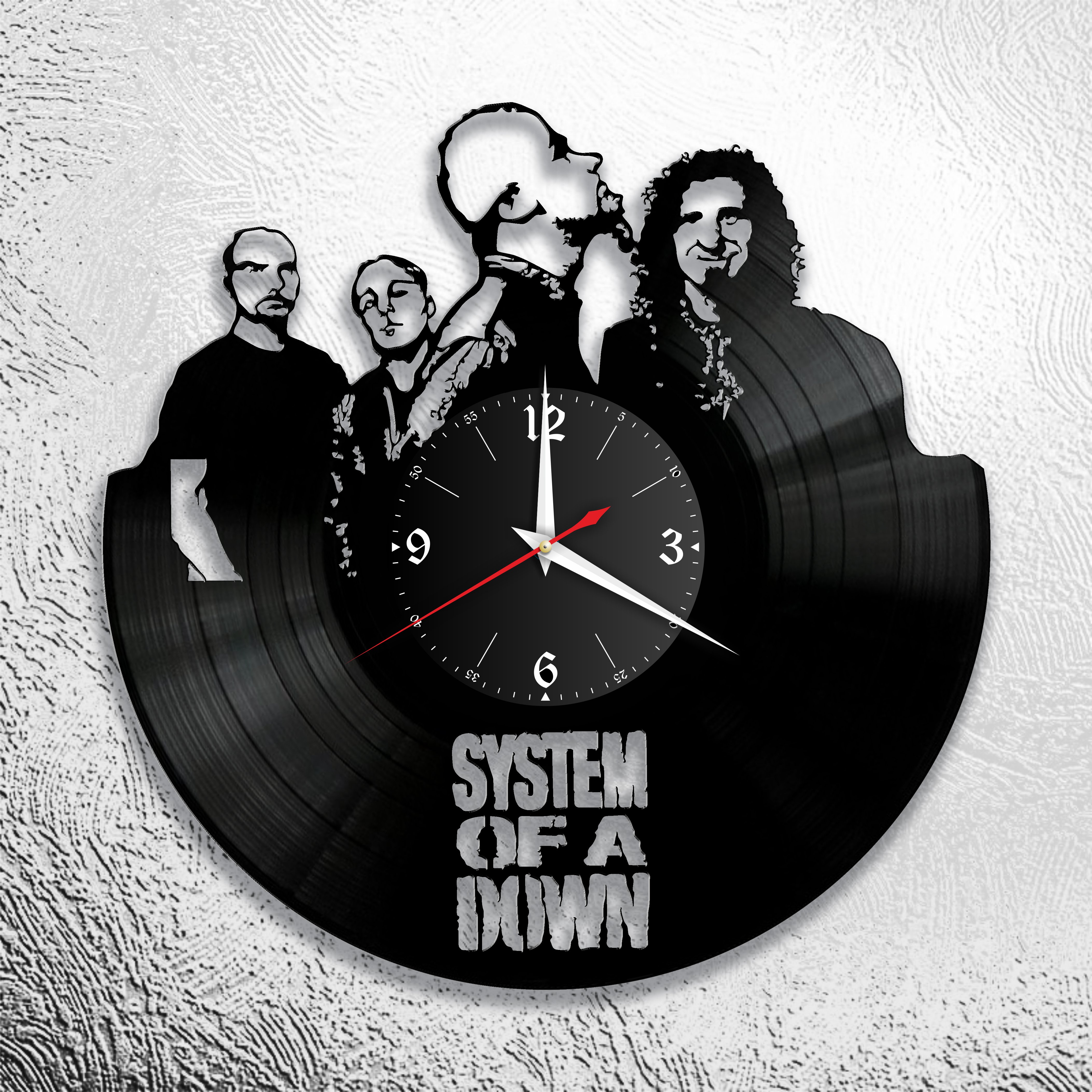 Часы настенные System Of a Down 0712 из виниловой пластинки