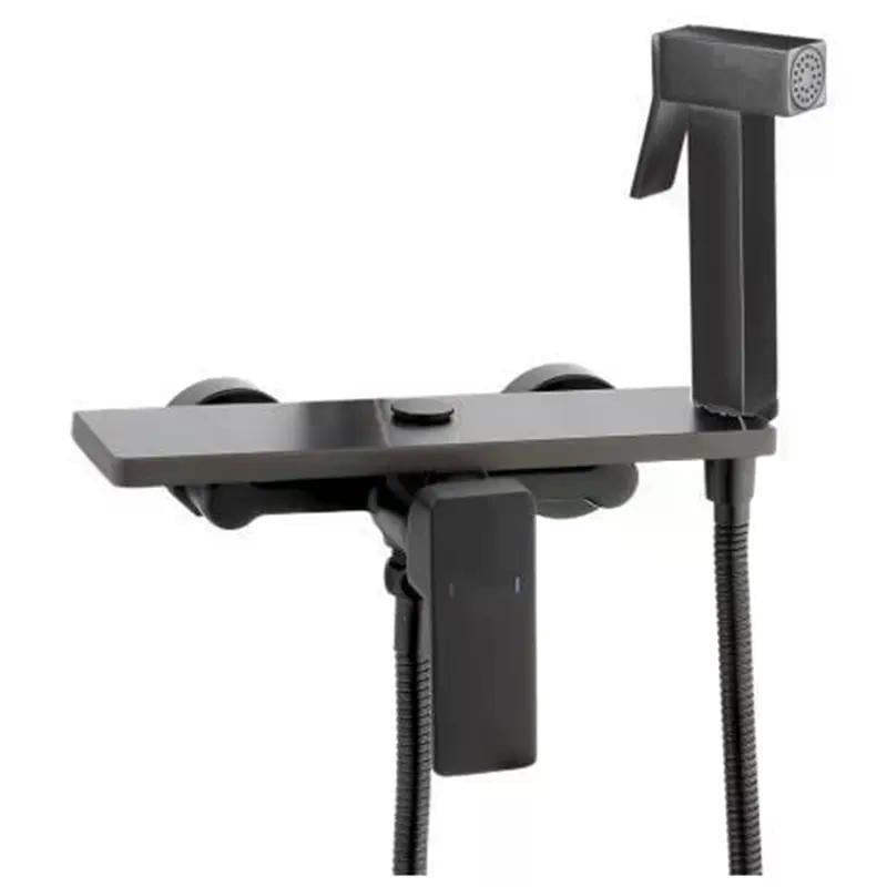 Смеситель для ванной комнаты AND YLN9036-10-3H настенный монтаж Черный