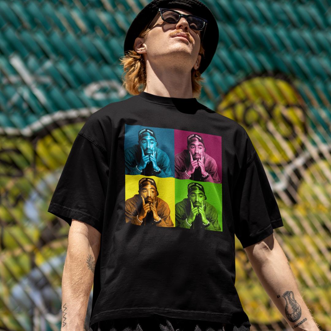 Футболка унісекс Tupac Poрart 4XL Чорний (00000009748)