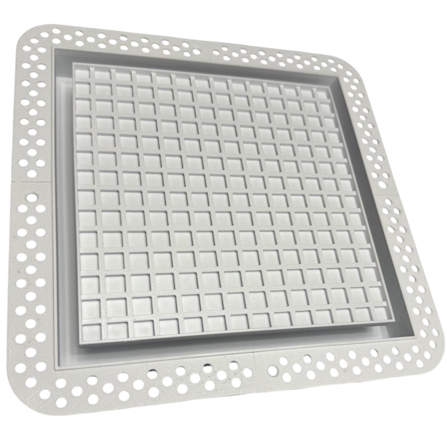 Вентилятор прихованого монтажу під гіпсокартонову стелю Shadow line з таймером і зворотнім клапаном 250х250 мм (250VWCTimerZZ)