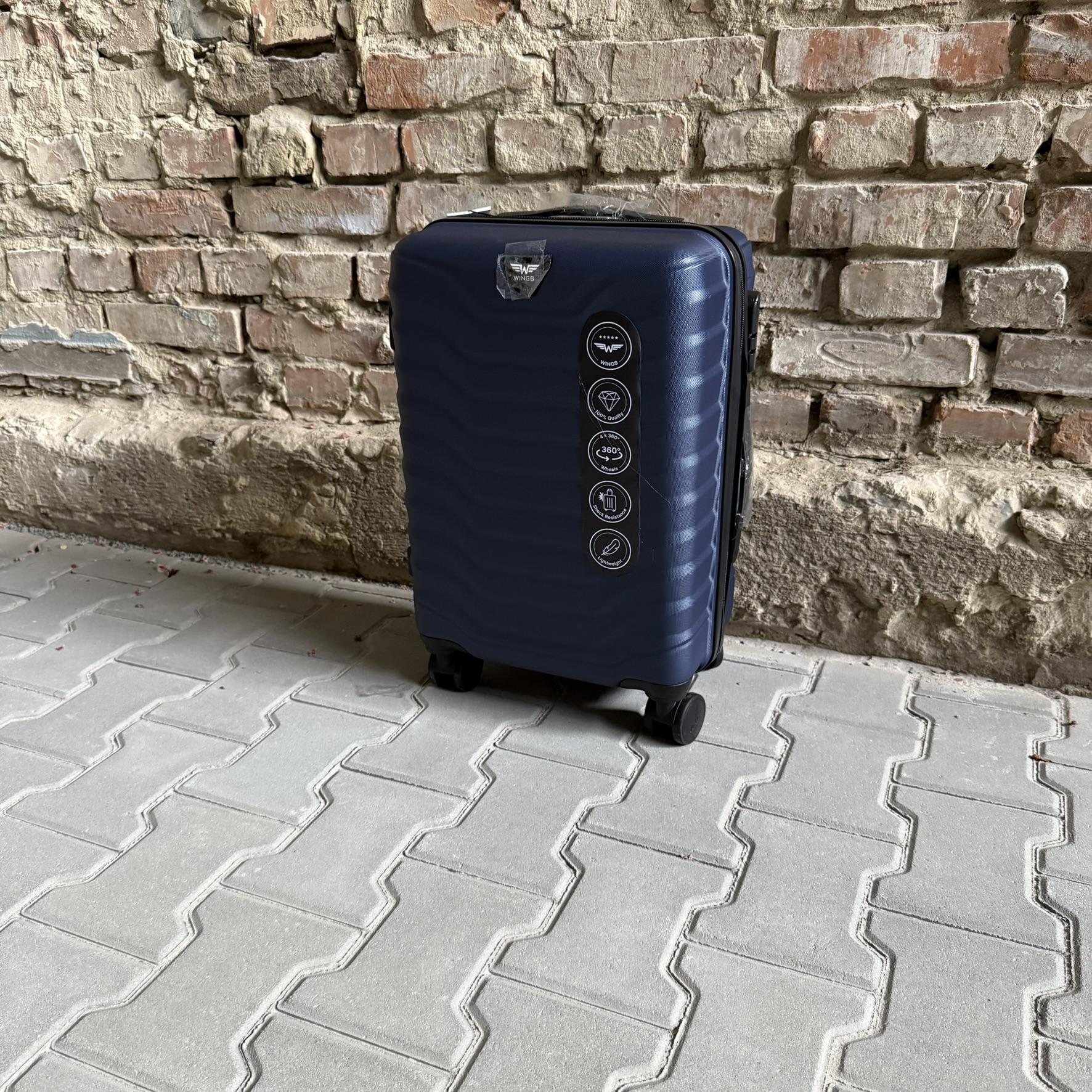 Чемодан Wings PEA01 дорожный S Синий (26557475) - фото 4