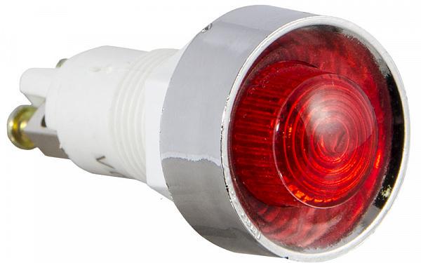 Лампа сигнальная АСКО-Укрем PLS 12 мм 220 V AC Красный неон (A0140030027)