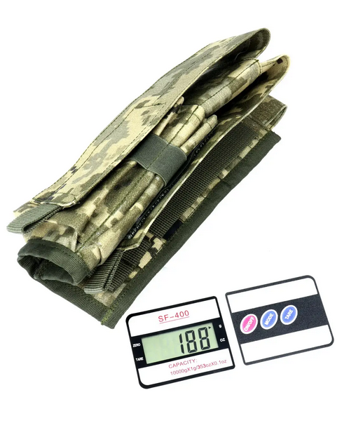 Підсумок під 3 магазини Cordura 1000D з клапаном Піксель - фото 6 Підсумок під 3 магазини Cordura 1000D з клапаном Піксель - фото 6