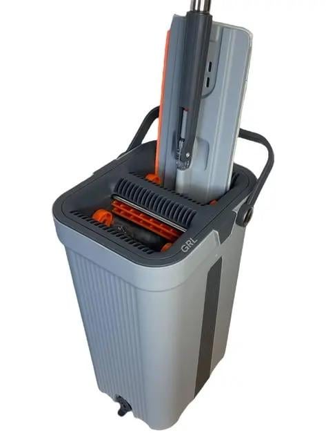 Набір для прибирання Dolphin швабра з відром вертикальний віджим (2763195775) - фото 3