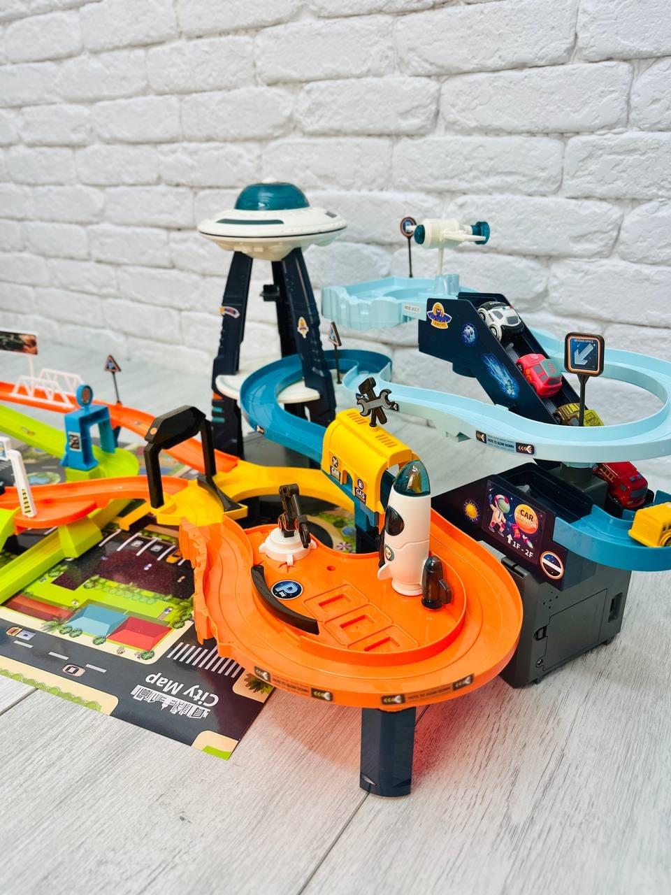 Автотрек детский с машинками Космическая станция-трек для мальчика (2654615913) - фото 4 Автотрек детский с машинками Космическая станция-трек для мальчика (2654615913) - фото 4